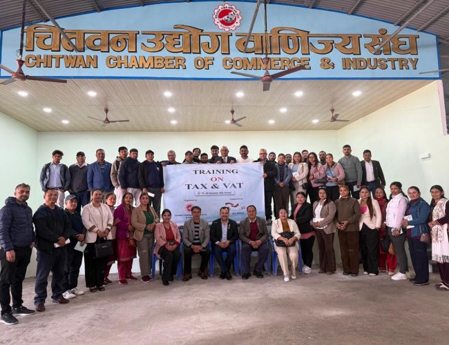 कर तथा भ्याटका झन्झट समाधानमा केन्द्रित दुई दिने तालिम चितवनमा सम्पन्न